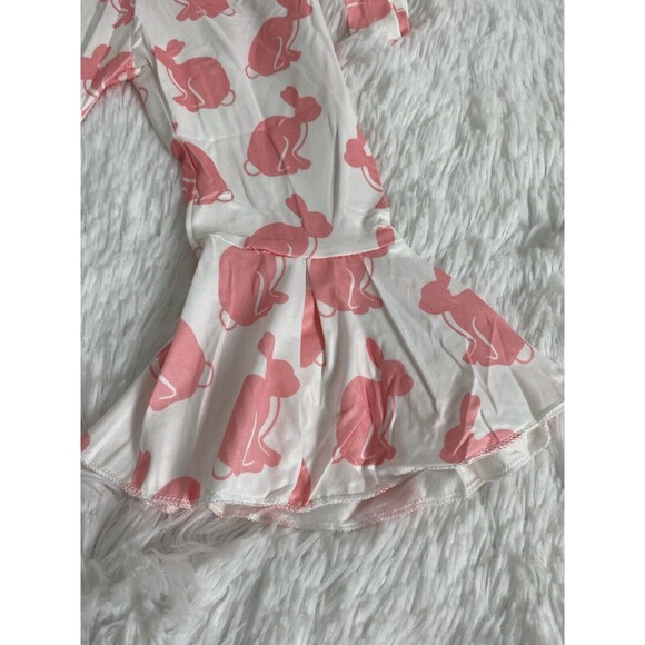Infant Girls  Easter Outfit Bunnies 2 Pieces Size 9-18 Months Pink Flare - Picture 4 of 11